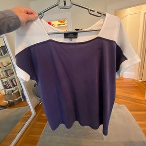 Anthropologie navy white color block